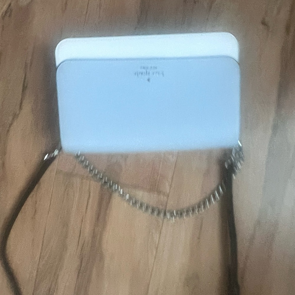 Kate Spade Light Grey and White Crossbody Bag